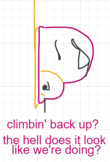 A panel from Running Duos, episode four of the Board Boards object show by Furretwalk/WalkingFurret.